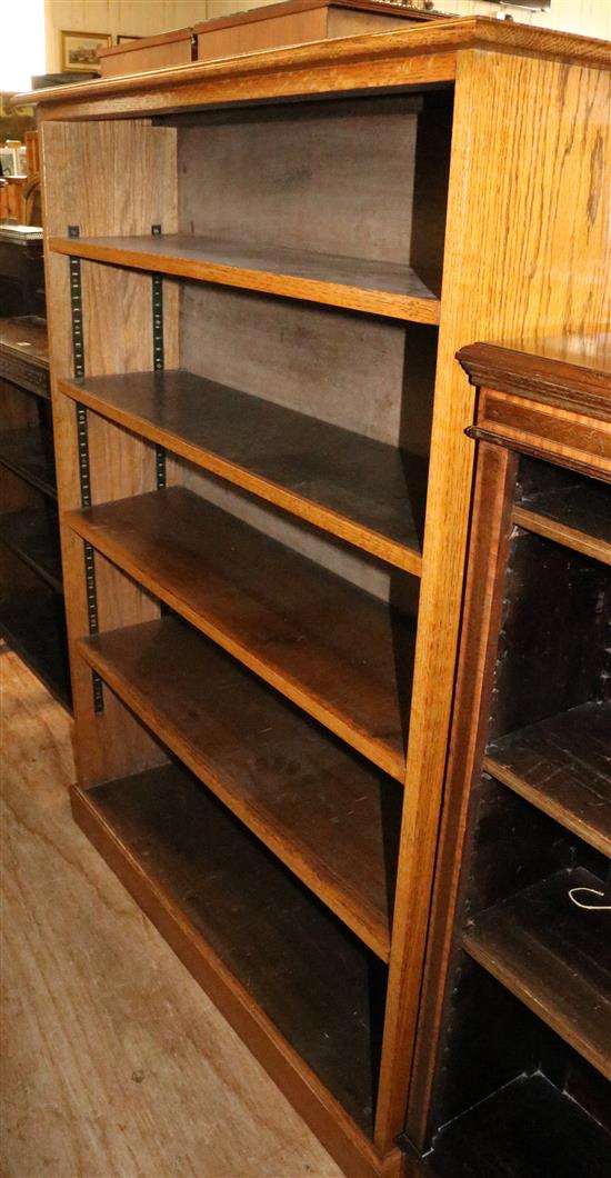 Oak open bookcase